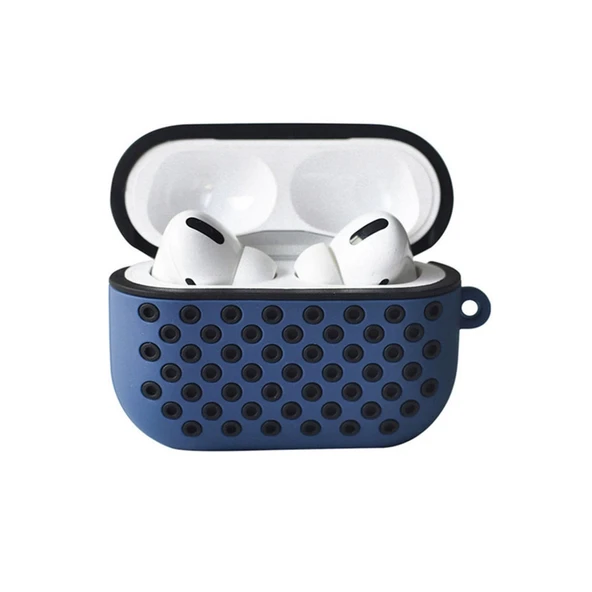 Airpods Pro 2 (2.nesil) Spor Delikli Kılıf - Lacivert-siyah ürün görseli 1