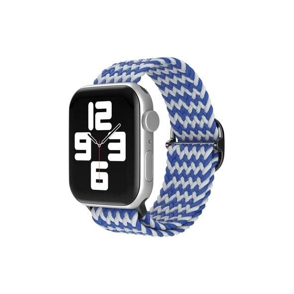 Apple Watch 42mm  Kordon - Zigzag Beyaz-mavi ürün görseli 1