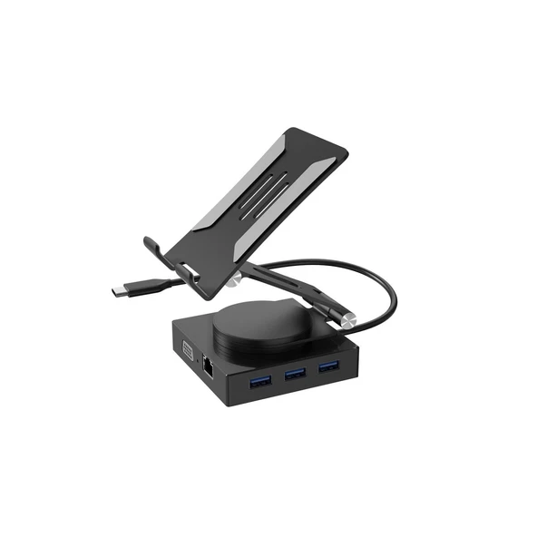 Dönüştürücü 10in1 Hub 116 - Gri - Resim 6