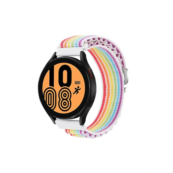 Watch 22mm Kr410 Kumaş Kordon - Gökkuşağı ürün görseli 1