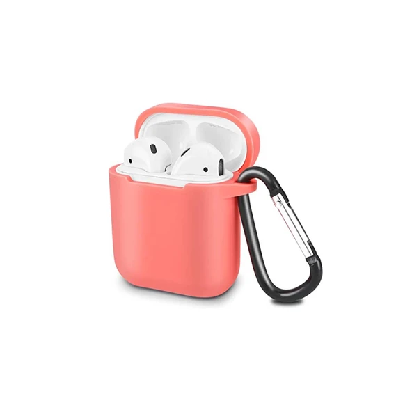 Airpods 2 (2.nesil) Sert Silikon Kılıf - Fuşya ürün görseli 1