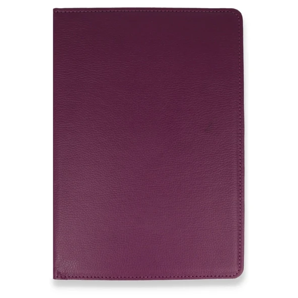 Samsung Galaxy T590 Tab A 10.5 Kılıf 360 Tablet Deri Kılıf - Mürdüm - Resim 3