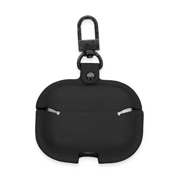 Airpods 3 (3.nesil) Çanta Deri Kılıf - Siyah - Resim 2
