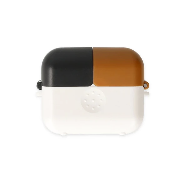 Airpods 3 (3.nesil) Basmalı Kılıf - Beyaz-siyah-kahverengi ürün görseli 1