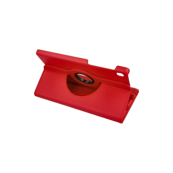 Samsung Galaxy T220 Tab A7 Lite 8.7 Kılıf 360 Tablet Deri Kılıf - Kırmızı ürün görseli 1