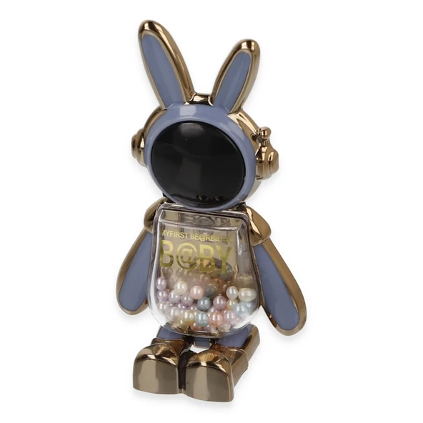 Astro Stand Tavşan Astronot - Açık Mavi ürün görseli 1