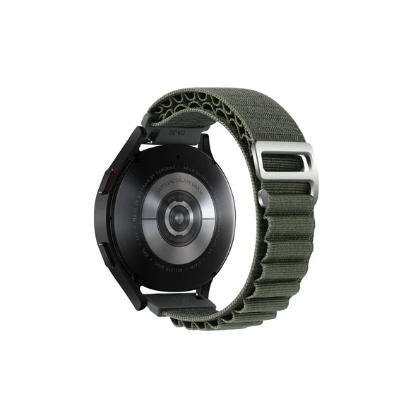 Watch 22mm Kr410 Kumaş Kordon - Yeşil - Resim 2