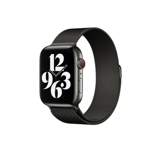 Apple Watch 38mm Metal Mıknatıslı Kordon - Siyah ürün görseli 1