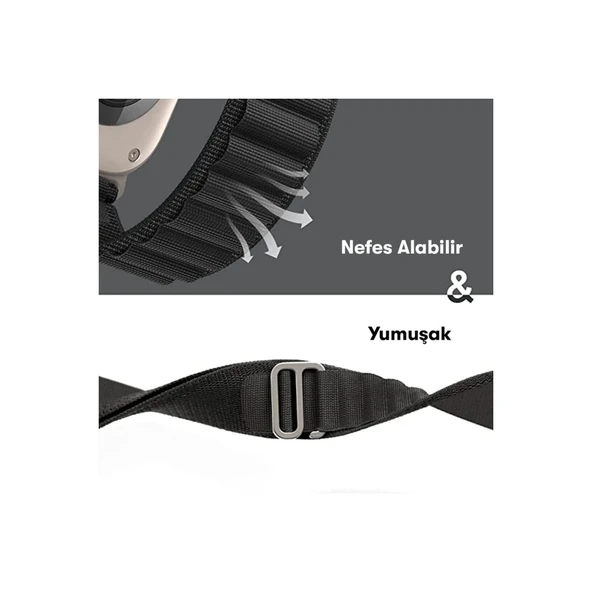 Apple Watch 42mm Mountain Kordon - Lila - Resim 6