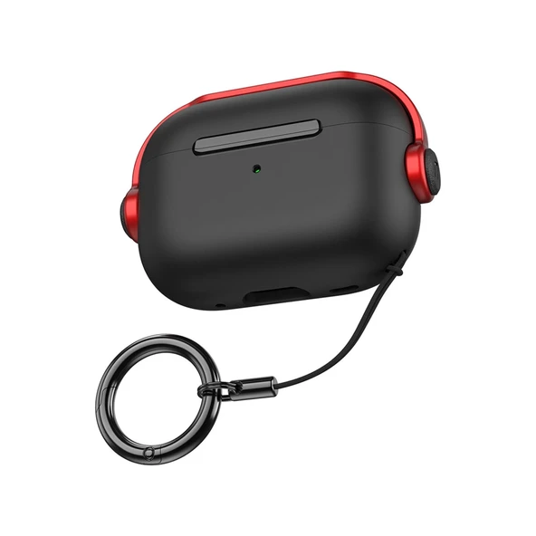 Airpods 3 (3.nesil) Cool Kılıf - Siyah-kırmızı ürün görseli 1