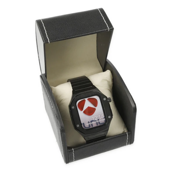 Apple Watch 44mm Kr409 Metal Kordon - Siyah ürün görseli 1