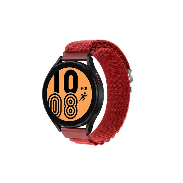 Watch 20mm Kr410 Kumaş Kordon - Kırmızı ürün görseli 1