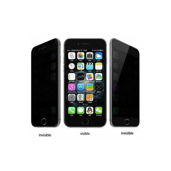 İphone 6 Bilvis Hayalet Cam Ekran Koruyucu - Siyah - Resim 8