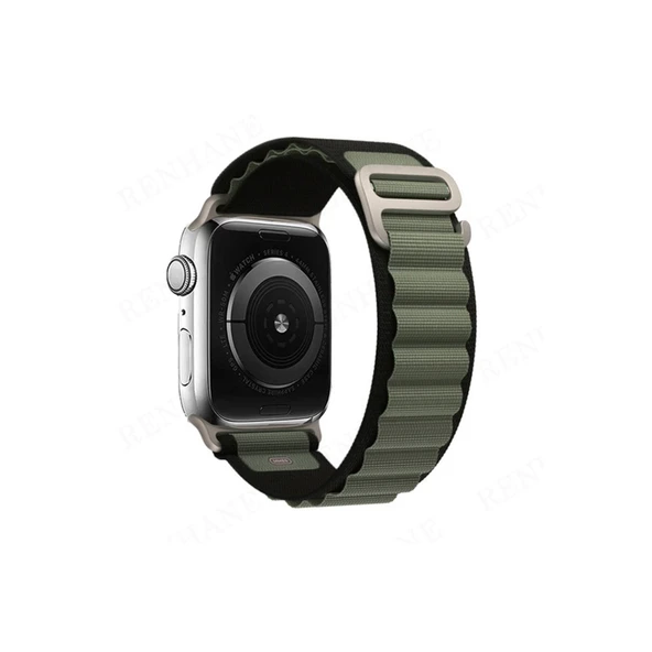 Apple Watch 42mm Mountain Kordon - Siyah-yeşil ürün görseli 1