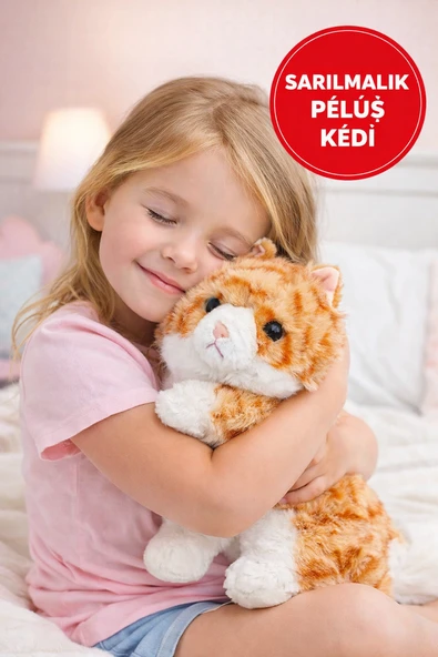 Peluş Kedi Oyuncak – Yumuşak Tüylü, Sarılmalık Sevimli Uyku Arkadaşı ürün görseli 1