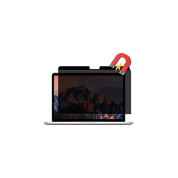 Macbook Air 13.3 Macbook Manyetik Hayalet Ekran Koruyucu - Siyah ürün görseli 1