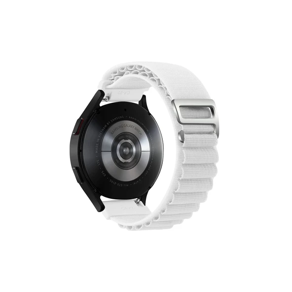 Watch 22mm Kr410 Kumaş Kordon - Beyaz - Resim 2