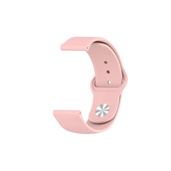 Watch 22mm Klasik Kordon - Pembe - Resim 2