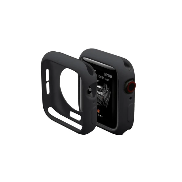 Apple Watch 38mm Silikon Alt Kasa - Siyah ürün görseli 1