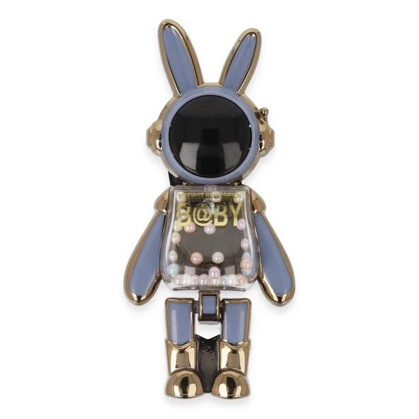 Astro Stand Tavşan Astronot - Açık Mavi - Resim 3