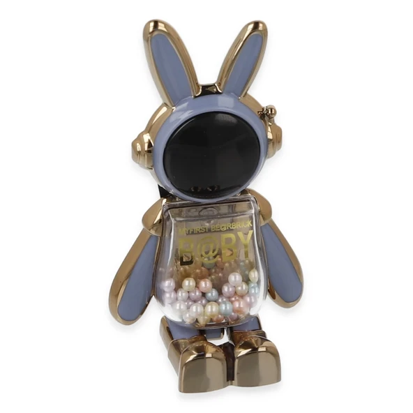 Astro Stand Tavşan Astronot - Açık Mavi - Resim 2