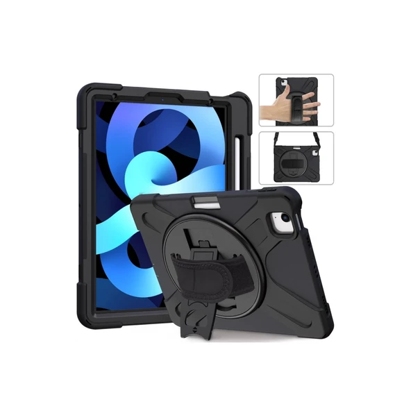 İpad Pro 11 (2020) Kılıf Amazing Tablet Kapak - Siyah - Resim 3