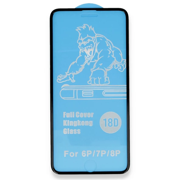 İphone 6 18d Cam Ekran Koruyucu - Siyah - Resim 3