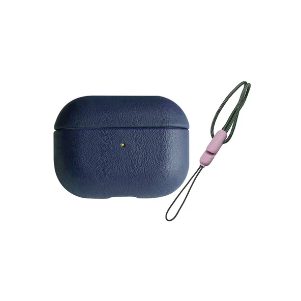 Airpods 3 (3.nesil) 405 Deri Kılıf - Lacivert ürün görseli 1