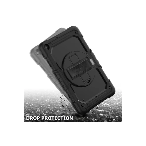 Samsung Galaxy T510 Tab A 10.1 Kılıf Pars Tablet Kapak - Siyah - Resim 2