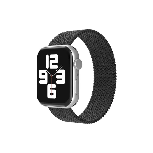 Apple Watch 38mm Ayarlı Solo Silikon Kordon - Siyah ürün görseli 1