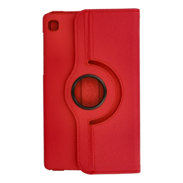Samsung Galaxy T220 Tab A7 Lite 8.7 Kılıf 360 Tablet Deri Kılıf - Kırmızı - Resim 3
