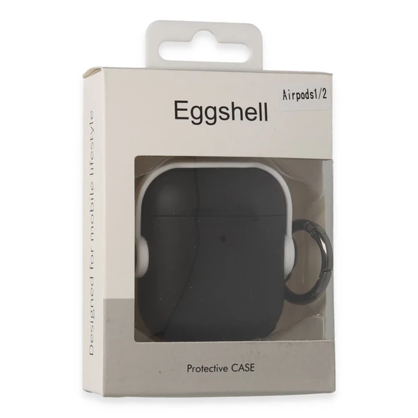 Airpods 2 (2.nesil) Cool Kılıf - Siyah-kırmızı - Resim 4