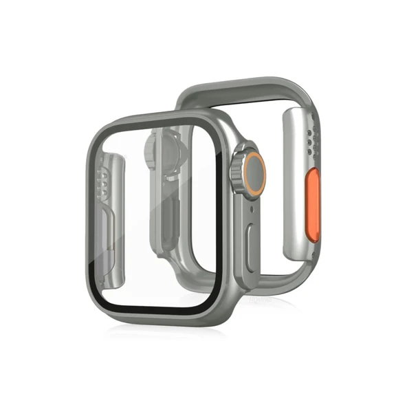 Apple Watch 44mm Watch 49mm Kasa Dönüştürücü Ve Ekran Koruyucu - Yıldız Işığı ürün görseli 1