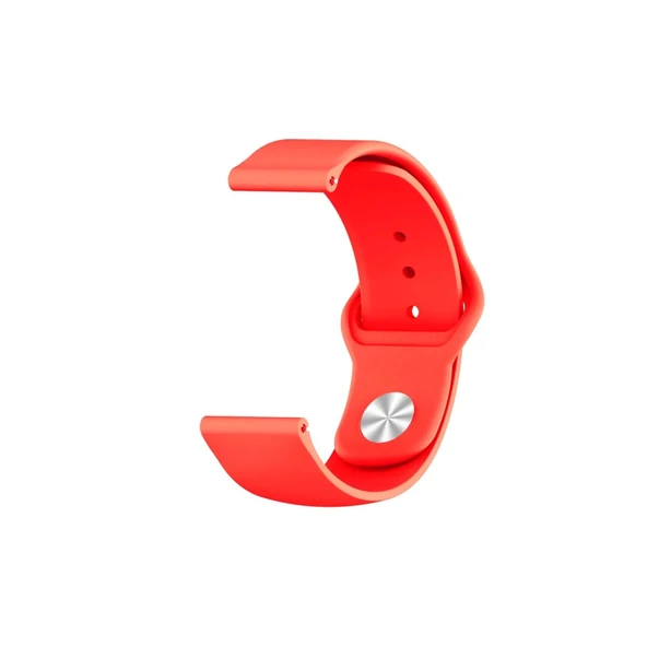 Watch 20mm Klasik Kordon - Kırmızı - Resim 2