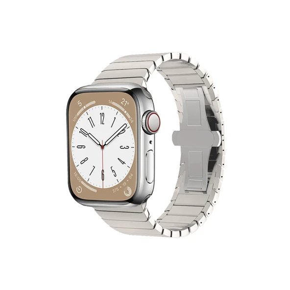 Apple Watch 42mm Kr413 Fine Steel Kordon - Yıldız Işığı ürün görseli 1
