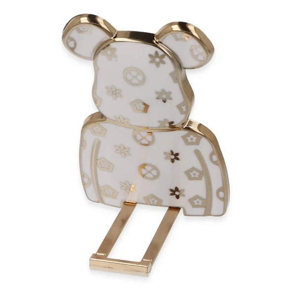 Astro Stand Ayıcık Desenli - Beyaz ürün görseli 1