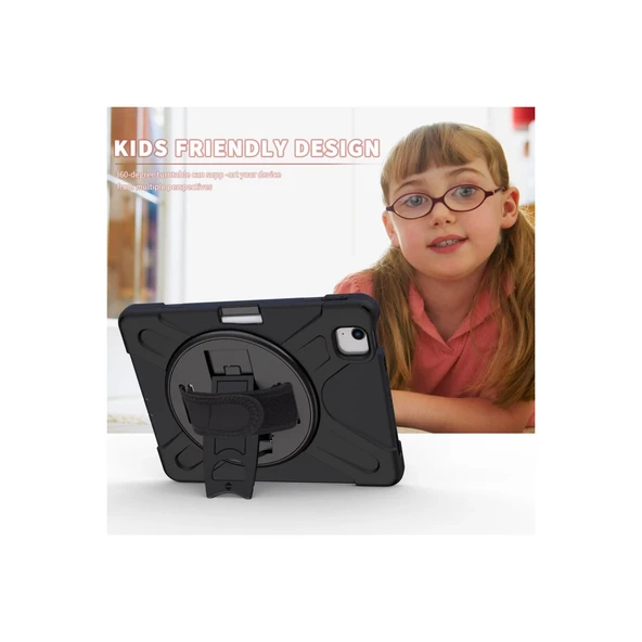 İpad Pro 11 (2020) Kılıf Amazing Tablet Kapak - Siyah - Resim 4