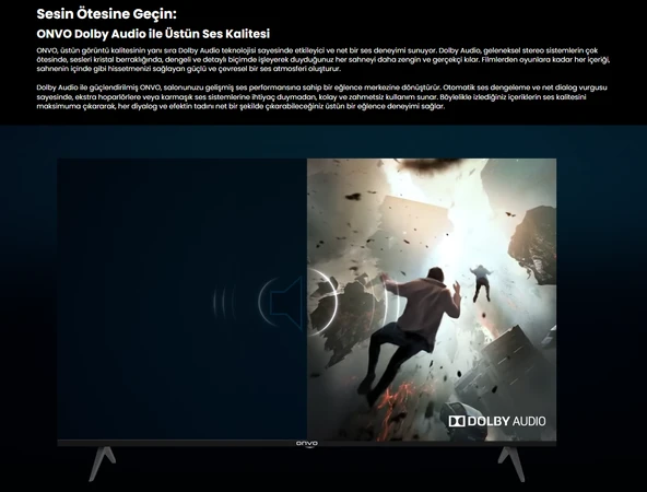 Onvo 55VQ90F3UA 4K Ultra HD 55" 140 Ekran Uydu Alıcılı Google Smart QLED TV - Resim 9