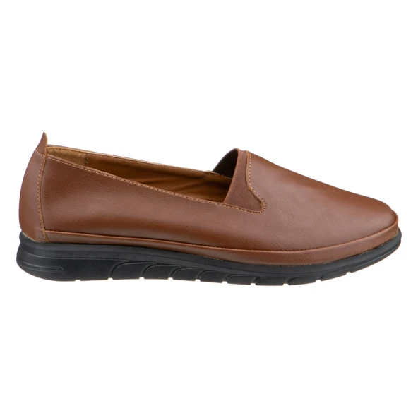 Taba Lastik Detaylı Kadın Ayakkabı - Resim 3