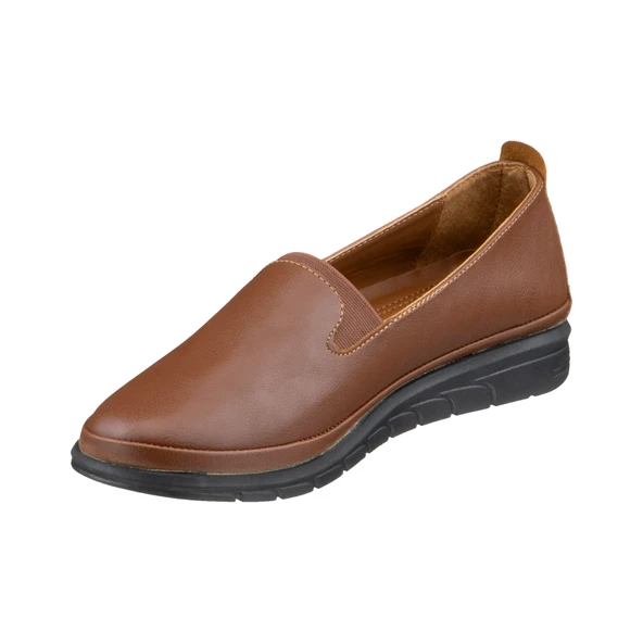 Taba Lastik Detaylı Kadın Ayakkabı - Resim 5