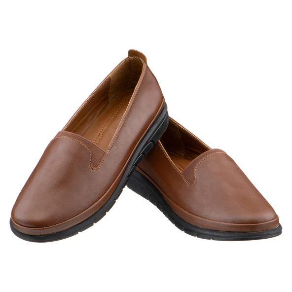 Taba Lastik Detaylı Kadın Ayakkabı ürün görseli 1