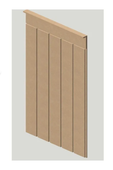 HMC DECOR Boyanabilir Cnc Işlemeli Duvar Paneli Mdf 102×45cm(6MM) ürün görseli 1