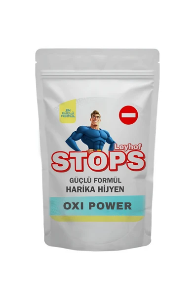 Leyhof Çamaşır Ve Yüzey Için Çok Amaçlı Oksijenli Forte Toz Leke Çıkarıcı Ve Beyazlatıcı 500 gr Stop ürün görseli 1