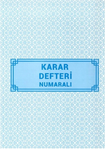 Doru Demirbaş Karar Defteri 22X32 40 Yp ürün görseli 1