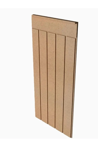 HMC DECOR (102X45CM)mdf Cnc Işlemeli Dekoratif Boyanabilir Duvar Paneli (6MM) Düz ürün görseli 1