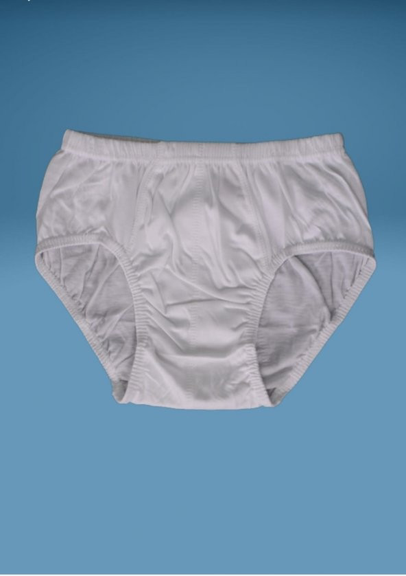 FAAL 5'Lİ PAKET %100 PAMUK ERKEK ÇOCUK SLİP KÜLOT BEYAZ - 5