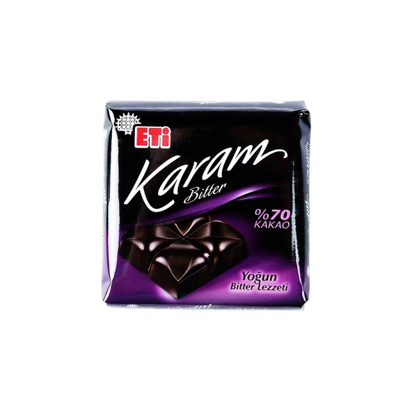 ETİ KARE KARAM %70 BİTTER 60GR