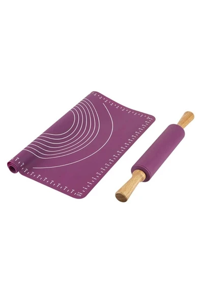 Tantitoni TNT-Silikon 2 Li Hamur Açma Seti Mor Soft Mm02v ürün görseli 1