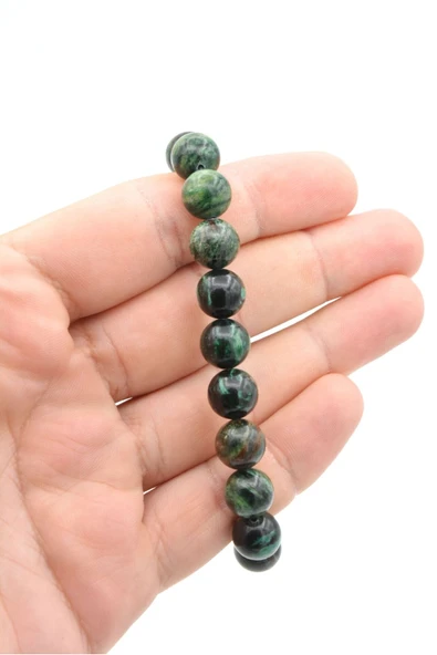 Murty99 Hakiki Doğal Fuksit Taşı Bileklik 10 Mm - Resim 5