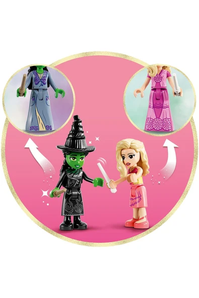 LEGO Wicked Glinda ve Elphaba’nın Yurdu Koleksiyonluk Oyuncak Modeli 75683 - Resim 9